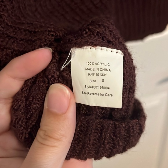 Charlotte Russe Purple Oversized Crop Sweater🌟 - Picture 5 of 8